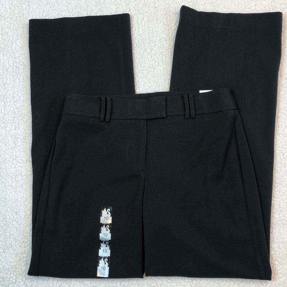 NWT Gloria Vanderbilt Pants Black Stretch - Picture 1 of 6
